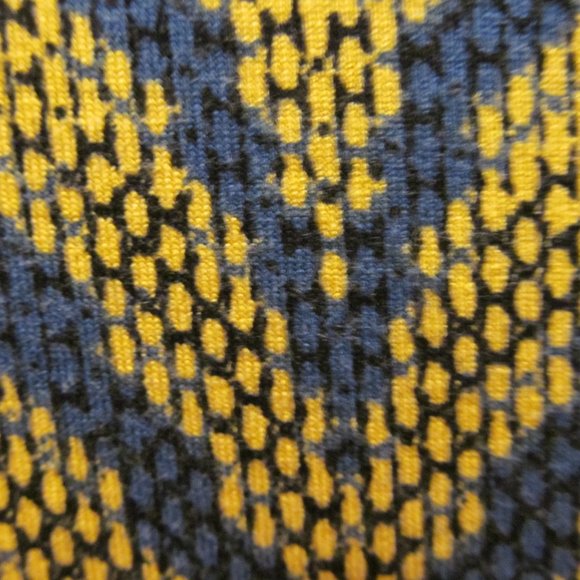 LULAROE Irma Top Shirt Chevron Snake Print Gold & Blue Size XS ~ Unicorn? - Picture 12 of 12